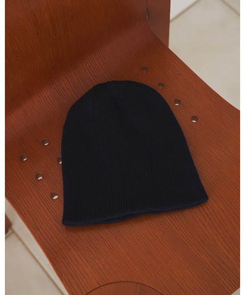 anuke(アンヌーク)の「Knit Beanie(ニットキャップ/ビーニー・レディース・ピンク/ネイビー/チャコールグレー・FREE)」の9枚目の写真