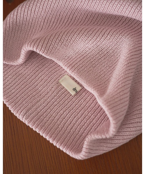 anuke(アンヌーク)の「Knit Beanie(ニットキャップ/ビーニー・レディース・ピンク/ネイビー/チャコールグレー・FREE)」の11枚目の写真