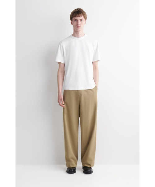 COS コットンワイドレッグチノ ブラック サイズ44 COTTON WIDE-LEG CHINOS コットンワイドレッグチノ ブラック｜COS コス