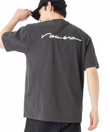 ニューエラアパレル 半袖Tシャツ 筆記体ロゴバックプリント ONSPOTZ別注