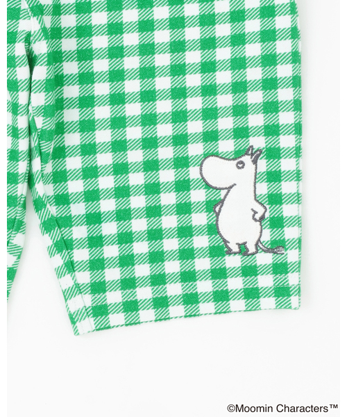 kladskap（クレードスコープ）の「【MOOMIN】チェック6分丈レギパン（レギンス/スパッツ・キッズ・グリーン/グレー・100cm/90cm/120cm/110cm/80ｃｍ）」の7枚目の写真