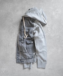 Iroquois（イロコイ）の「DENIM JKT×SWEATSHIRT HOODIE（パーカー）」