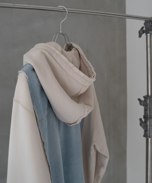 Iroquois（イロコイ）の「DENIM JKT×SWEATSHIRT HOODIE（パーカー・メンズ・ホワイト系その他/グレー/グレー×サックスブルー/ブラック×ブラック・4/2/5/3）」の9枚目の写真