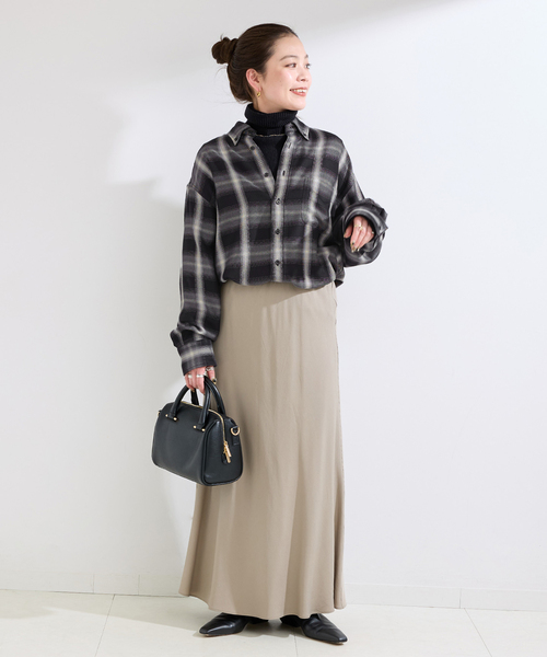 B.C STOCK(ベーセーストック)の「《追加》手洗い可 / NEWフェザーチェックナーディーBDシャツ2(シャツ/ブラウス・レディース・ブラック・FREE)」の11枚目の写真