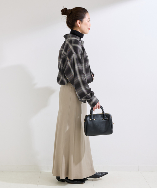B.C STOCK(ベーセーストック)の「《追加》手洗い可 / NEWフェザーチェックナーディーBDシャツ2(シャツ/ブラウス・レディース・ブラック・FREE)」の12枚目の写真