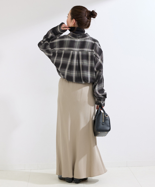 B.C STOCK(ベーセーストック)の「《追加》手洗い可 / NEWフェザーチェックナーディーBDシャツ2(シャツ/ブラウス・レディース・ブラック・FREE)」の13枚目の写真