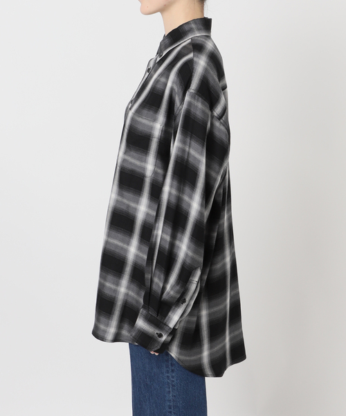 B.C STOCK(ベーセーストック)の「《追加》手洗い可 / NEWフェザーチェックナーディーBDシャツ2(シャツ/ブラウス・レディース・ブラック・FREE)」の18枚目の写真