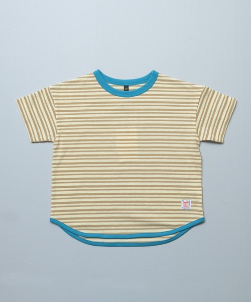 Life Support Products(ライフサポートプロダクツ)の「カノコボーダーTシャツ(Tシャツ/カットソー・キッズ・ブラック/グリーン/イエロー/ピンク/ブルー・95/90/150/140/130/120/110/100/80)」の4枚目の写真