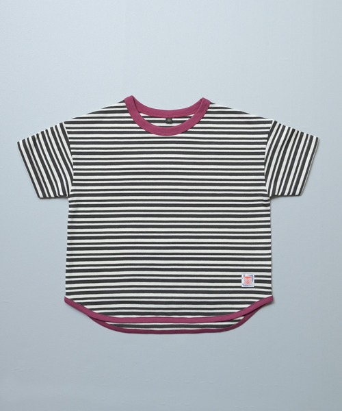 Life Support Products(ライフサポートプロダクツ)の「カノコボーダーTシャツ(Tシャツ/カットソー・キッズ・ブラック/グリーン/イエロー/ピンク/ブルー・95/90/150/140/130/120/110/100/80)」の13枚目の写真