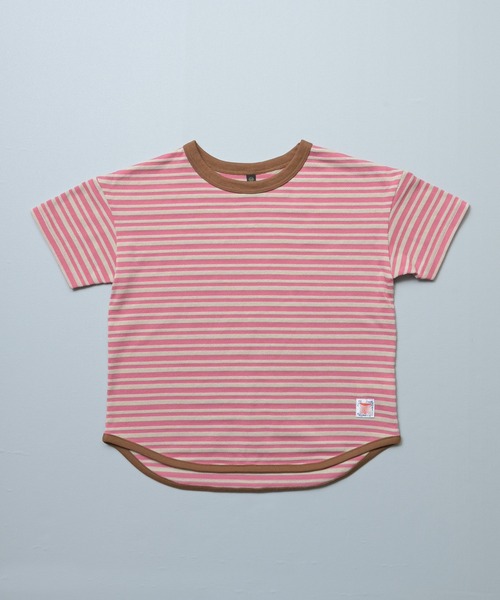 Life Support Products(ライフサポートプロダクツ)の「カノコボーダーTシャツ(Tシャツ/カットソー・キッズ・ブラック/グリーン/イエロー/ピンク/ブルー・95/90/150/140/130/120/110/100/80)」の9枚目の写真