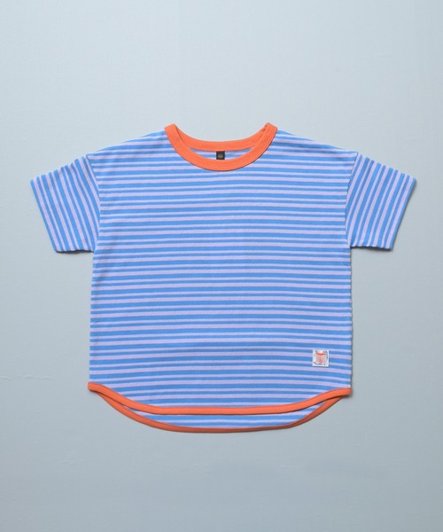 Life Support Products(ライフサポートプロダクツ)の「カノコボーダーTシャツ(Tシャツ/カットソー・キッズ・ブラック/グリーン/イエロー/ピンク/ブルー・95/90/150/140/130/120/110/100/80)」の16枚目の写真