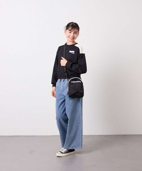 a.v.v（アーヴェヴェ）の「[120-160]フリンジケミカルワイドデニム（その他パンツ・キッズ・ブルー/チャコールグレー・120/140/130/150/160）」の13枚目の写真