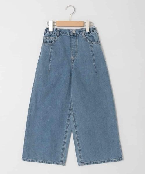 a.v.v（アーヴェヴェ）の「[120-160]フリンジケミカルワイドデニム（その他パンツ・キッズ・ブルー/チャコールグレー・120/140/130/150/160）」の14枚目の写真
