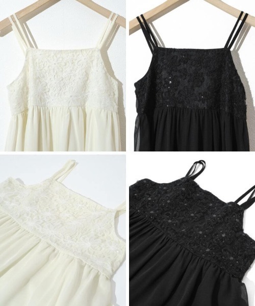 flower(フラワー)の「フラワーレースワンピース(ワンピース・レディース・アイボリー/ブラック・FREE)」の5枚目の写真
