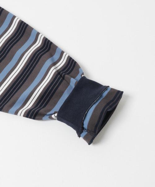 URBAN RESEARCH DOORS（アーバンリサーチドアーズ）の「『150サイズ』マルチボーダーラガーシャツ(KIDS)（Tシャツ/カットソー・キッズ・ホワイト系その他/グレー系その他・150）」の7枚目の写真