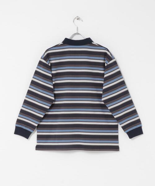 URBAN RESEARCH DOORS（アーバンリサーチドアーズ）の「『150サイズ』マルチボーダーラガーシャツ(KIDS)（Tシャツ/カットソー・キッズ・ホワイト系その他/グレー系その他・150）」の8枚目の写真