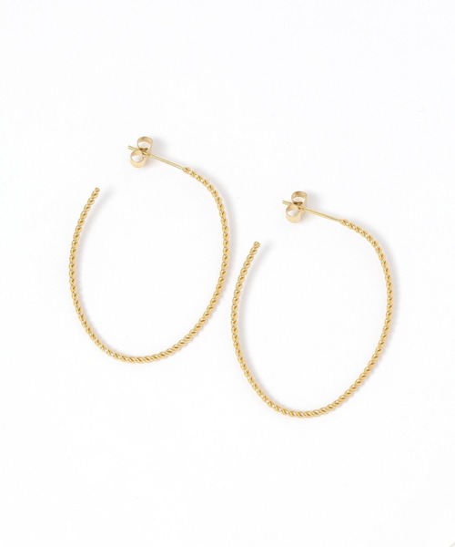 LEPSIM(レプシィム)の「ステンレスフープピアス 647045(ピアス(両耳用)・レディース・シルバー/ゴールド/シルバー系その他・ONE SIZE)」の3枚目の写真