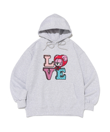 BERNI（ベルニ）の「DOT HEART LOVE BERNI HOOD (LIGHT GRAY)（パーカー）」
