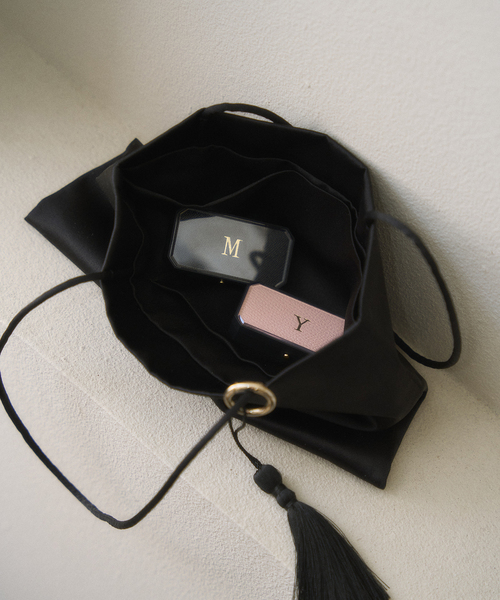 plage（プラージュ）の「MY_silk satin バッグ（ハンドバッグ・レディース・ブラック・FREE）」の4枚目の写真