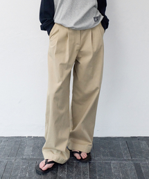 LEVAR（レバー）の「Relaxed Cotton Chino Pants - Peanut Beige（その他パンツ）」