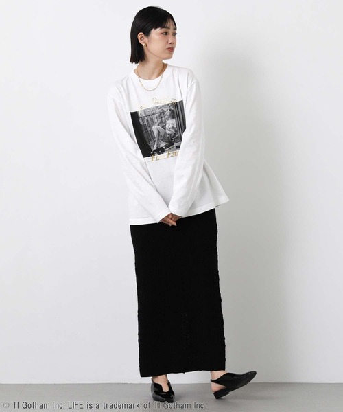 GOOD ROCK SPEED(グッドロックスピード)の「LIEFj.pフォトT(Tシャツ/カットソー・レディース・ホワイト・FREE)」の6枚目の写真