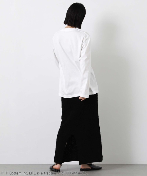 GOOD ROCK SPEED(グッドロックスピード)の「LIEFj.pフォトT(Tシャツ/カットソー・レディース・ホワイト・FREE)」の4枚目の写真