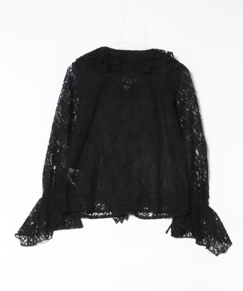 PICCIN PERLA（ピッチンペルラ）の「レースフリルブラウス（Tシャツ/カットソー・レディース・オフホワイト/ブラック・M）」の22枚目の写真