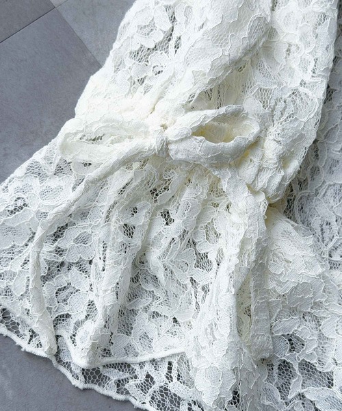 PICCIN PERLA（ピッチンペルラ）の「レースフリルブラウス（Tシャツ/カットソー・レディース・オフホワイト/ブラック・M）」の20枚目の写真