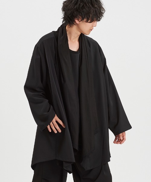 NO ID.(ノーアイディ)の「mcg3783-バックスリットマルチWAYドレープガウン(458006-440T)(その他トップス・メンズ・グレー/ブラック/ブラック×グレー・ONE SIZE)」の12枚目の写真