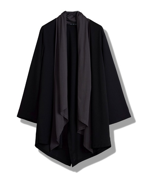 NO ID.(ノーアイディ)の「mcg3783-バックスリットマルチWAYドレープガウン(458006-440T)(その他トップス・メンズ・グレー/ブラック/ブラック×グレー・ONE SIZE)」の21枚目の写真