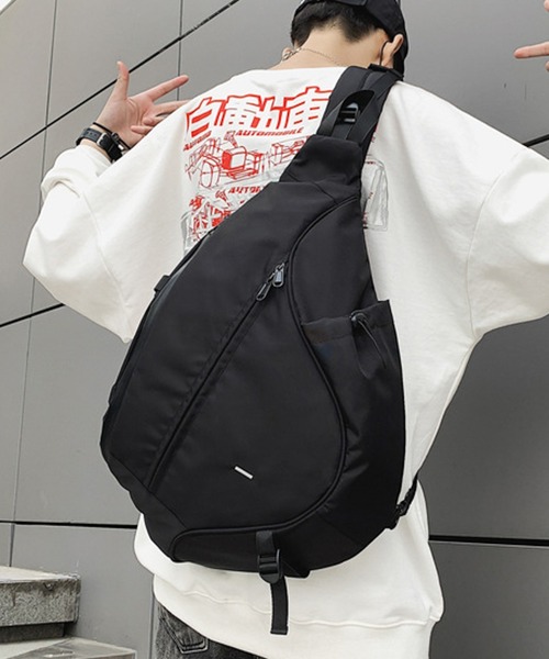 Lilamusant(リラミュゾン)の「【Lilamusant(リラミュゾン)】ワンショルダーナイロンボディバッグ ショルダーバッグ スポーティー Y2K 韓国ストリート(ボディバッグ/ウエストポーチ・レディース・カーキ/ネイビー/グレー・FREE)」の20枚目の写真