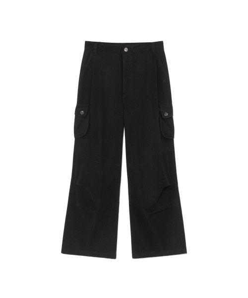 THECOLDESTMOMENT(ザコールデストモーメント)の「TCM pleated cargo pants (black)(その他パンツ・レディース・その他・LARGE/SMALL/MEDIUM)」の2枚目の写真