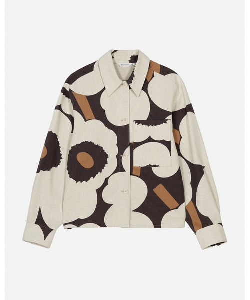 marimekko（マリメッコ）の「Pilkkoa Unikko / Overshirt（シャツ/ブラウス・レディース・ベージュ・36/34/38/40）」の10枚目の写真
