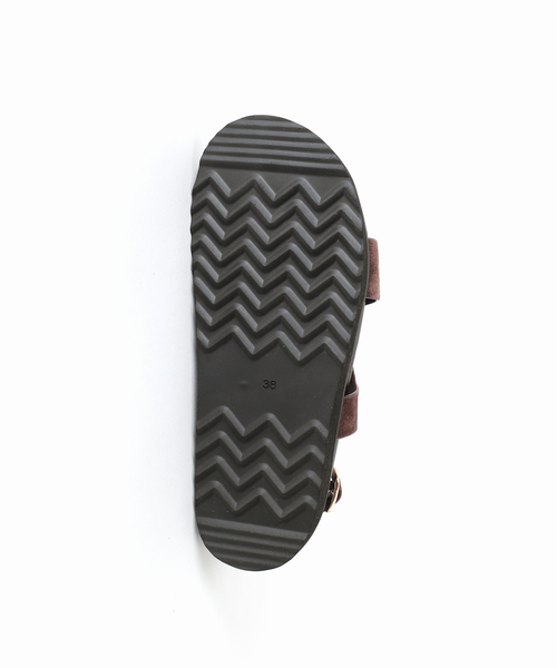 REMME（レメ）の「【REMME(レメ)】クロスストラップサンダル（サンダル・レディース・ブラウン/ベージュ・37/36/38）」の12枚目の写真