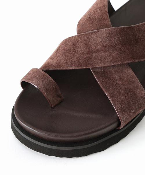 REMME（レメ）の「【REMME(レメ)】クロスストラップサンダル（サンダル・レディース・ブラウン/ベージュ・37/36/38）」の14枚目の写真