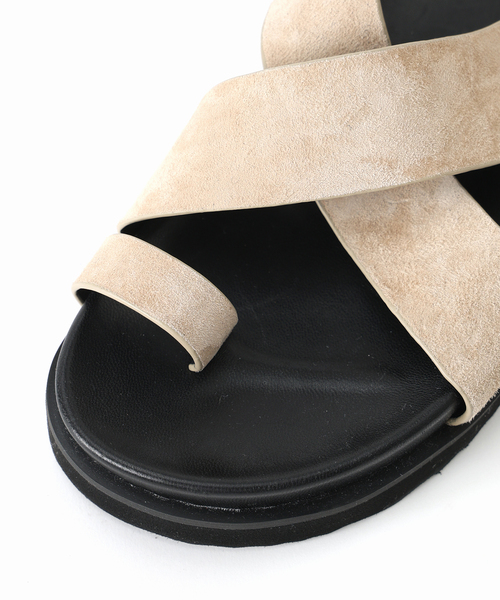 REMME（レメ）の「【REMME(レメ)】クロスストラップサンダル（サンダル・レディース・ブラウン/ベージュ・37/36/38）」の16枚目の写真