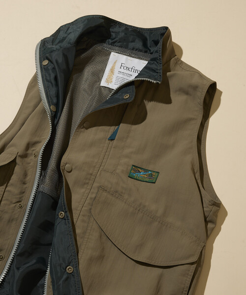 Foxfire（フォックスファイヤー）の「Foxfire/フォックスファイヤー 新色追加 別注 Destination Vest/ディストネーション ベスト（ブルゾン・メンズ・オフホワイト/ブラック/オレンジ/ベージュ系その他・LARGE/MEDIUM）」の9枚目の写真