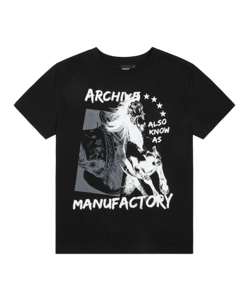 AAKAM(アーカム)の「Western Horse Half Top (Black)(Tシャツ/カットソー・レディース・その他・1/2/3)」の1枚目の写真