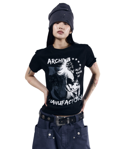 AAKAM(アーカム)の「Western Horse Half Top (Black)(Tシャツ/カットソー・レディース・その他・1/2/3)」の9枚目の写真