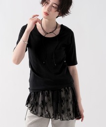 GEORGE'S（ジョージズ）の「レース切替タンクトップ（タンクトップ）」