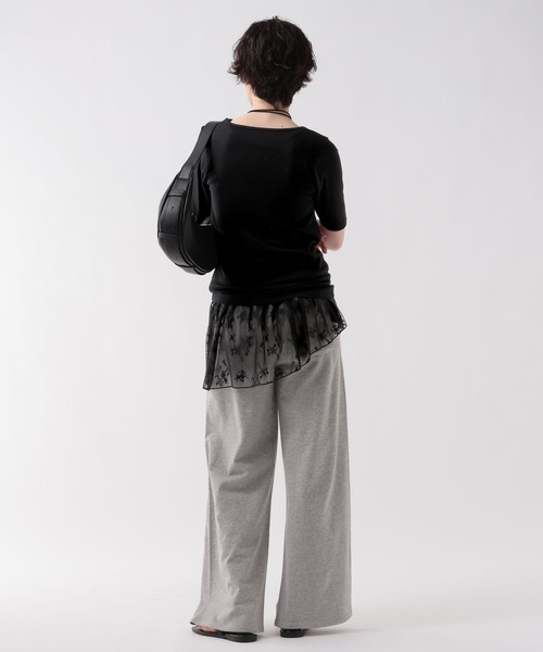 GEORGE'S（ジョージズ）の「レース切替タンクトップ（タンクトップ・レディース・オフホワイト/ブラック・FREE）」の12枚目の写真