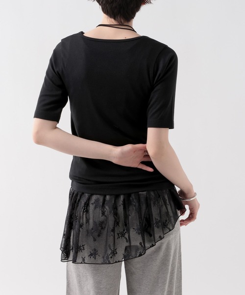 GEORGE'S（ジョージズ）の「レース切替タンクトップ（タンクトップ・レディース・オフホワイト/ブラック・FREE）」の17枚目の写真