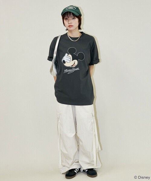 PUBLUX(パブリュクス)の「PUBLUX/パブリュクス <機能性素材>Mickey Mouse/ミッキーマウス/ フェイスTシャツ 限定展開(Tシャツ/カットソー・メンズ・ホワイト/ネイビー/チャコールグレー/グレー・LARGE/SMALL/MEDIUM)」の16枚目の写真