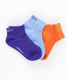 BRANSHES | 【速乾/通気性】ワイドメッシュアンクル3Pソックス(ソックス/靴下)