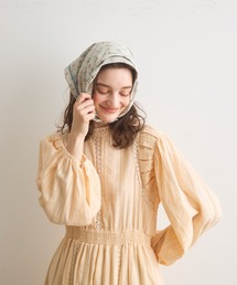 Crisp（クリスプ）の「ドビーレースギャザーワンピース（ワンピース）」