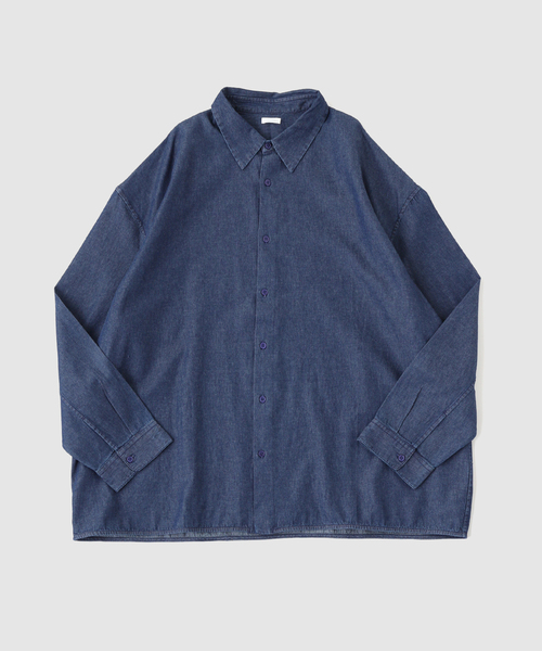 SEEALL(シーオール)の「SEEALL / シーオール REGULAR COLLAR SHIRTS DENIM(シャツ/ブラウス・メンズ・ネイビー・48/46)」の1枚目の写真