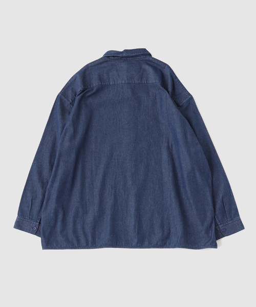 SEEALL(シーオール)の「SEEALL / シーオール REGULAR COLLAR SHIRTS DENIM(シャツ/ブラウス・メンズ・ネイビー・48/46)」の3枚目の写真