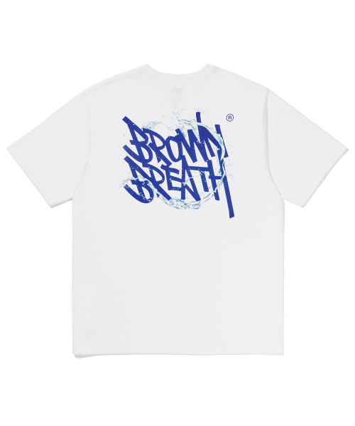 BROWNBREATH(ブラウンブレス)の「SPLASH TAG TEE - WHITE(Tシャツ/カットソー・レディース・その他・MEDIUM/LARGE/X-LARGE)」の1枚目の写真