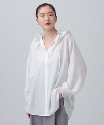 LEPSIM | フーディシャツチュニック　659638(シャツ/ブラウス)