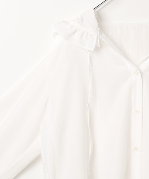 LEPSIM(レプシィム)の「フーディシャツチュニック 659638(シャツ/ブラウス・レディース・オフホワイト/ブラック・FREE)」の18枚目の写真